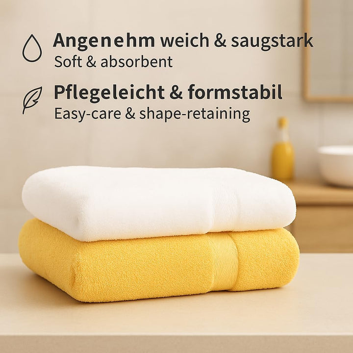 Betz 12-TLG. Handtuch Set Premium 100% Baumwolle 2 Duschtücher 4 Handtücher 2 Gästetücher 2 Seiftüch