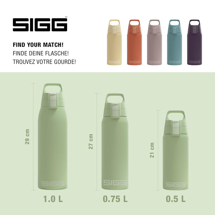 SIGG - Isolierte Trinkflasche - Shield Therm One Eco Green - Für kohlensäurehaltige Getränke geeigne