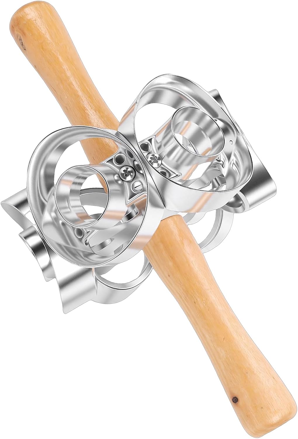 Pssopp Donut-Schneider, Donut-Schneider-Roller, Backform, Teig-Backwalze, Drehbarer -, Maker für Küc