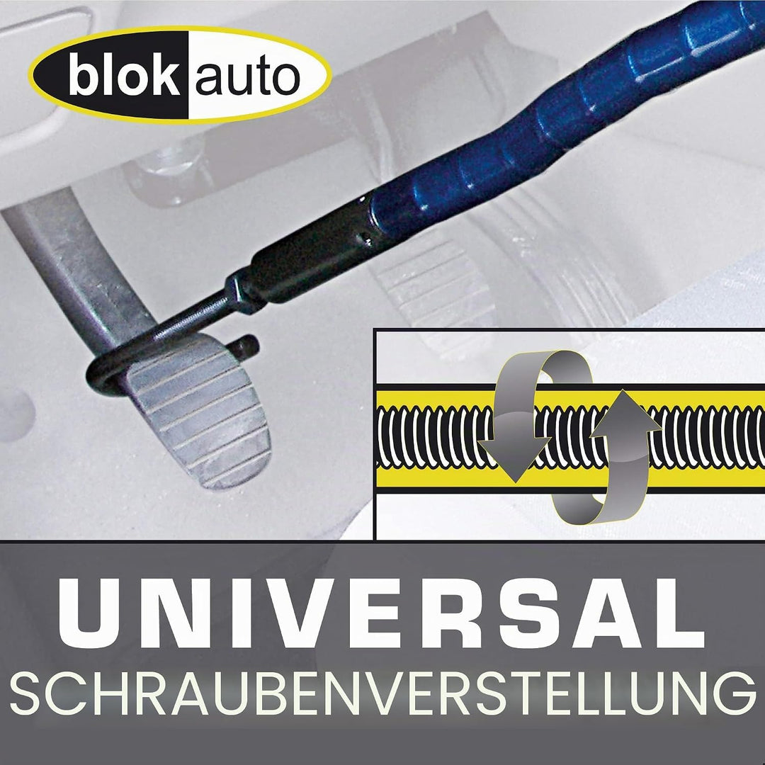 BLOKAUTO 905/B Lenkradsperre Diebstahlsicherung Lenkrad Pedal Auto, Gepanzert und Gelenkig, Anpassun