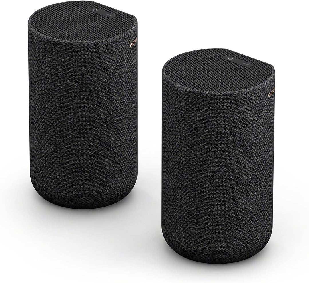 Sony SA-RS5 kabellose zweifache Rear-Lautsprecher mit integriertem Akku (180W Gesamtleitung), Schwar