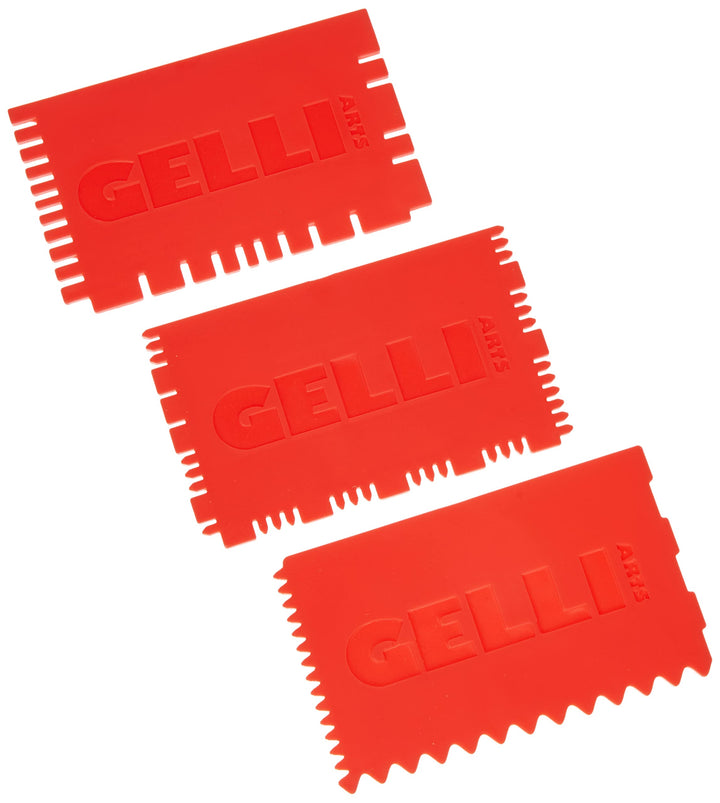 Gelli Arts Mini Printing Tools Set 3, Kunststoff, rot, 19 x 10.1 x 0,6 cm