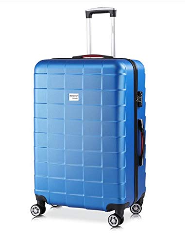 Monzana® Koffer Handgepäck Trolley mit TSA Schloss Zwillingsrollen Teleskopgriff Standfüsse Grösse X