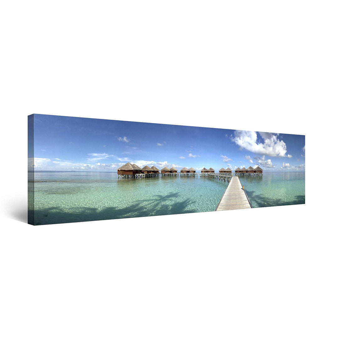 Startonight Bilder Insel im Paradies, Leinwandbilder Moderne Kunst, Strand Wanddeko Kunstdrucke, Wan