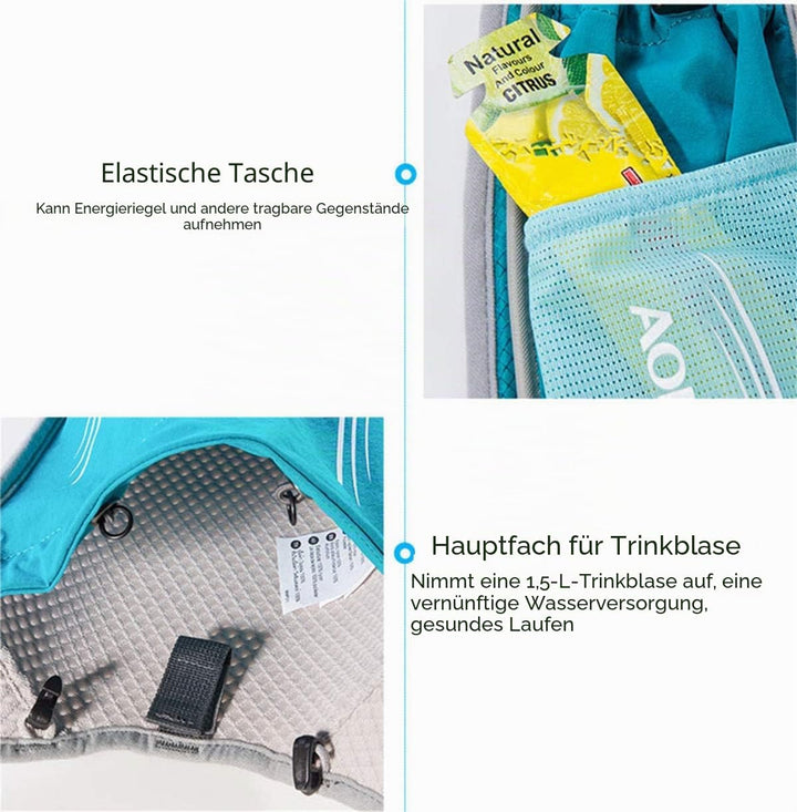Win.Deeper 5L Ultraleicht Trinkrucksack Trail Rucksack Trinkweste, Hydration Pack Fahrradrucksack fü