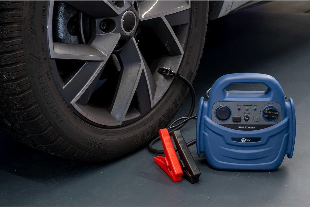 cartrend tragbare Energiestation, Starthilfe, Power-Station mit integrierter Kompressor bis 7 bar, U