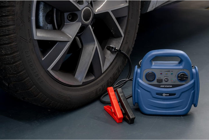 cartrend tragbare Energiestation, Starthilfe, Power-Station mit integrierter Kompressor bis 7 bar, U