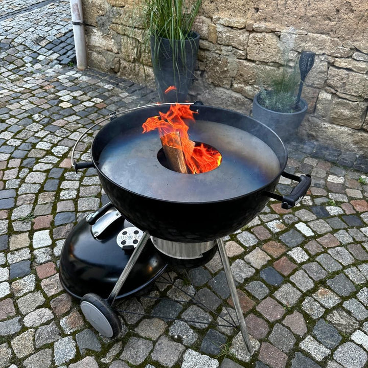 60er Feuerplatte - 4mm stark - made in Germany - für alle 60er Kugelgrills (59 cm) - Grillplatte für