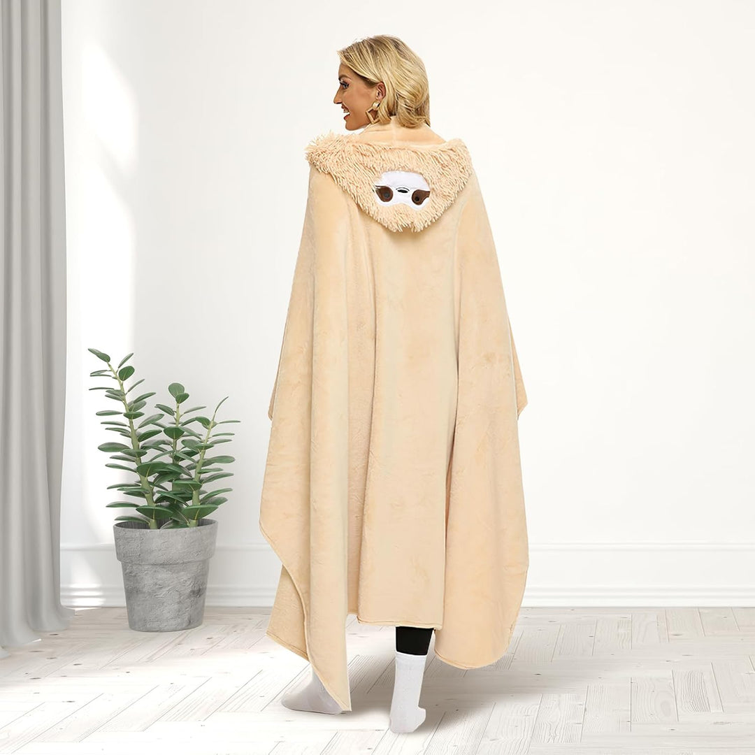 Kssvzz Faultier Kuscheldecke mit Ärmeln und Kapuze, Faultier Geschenk für Frauen, Weihnachtsgeschenk