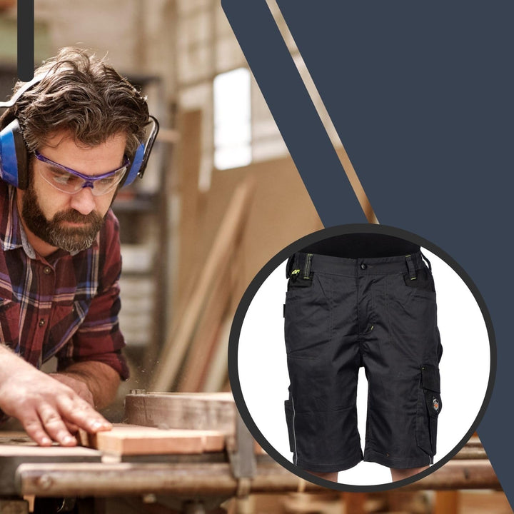 Prisma Arbeitsshorts - Kurze Arbeitshose Herren - Kurze Arbeitshosen Herren - Herren Cargohose Kurz