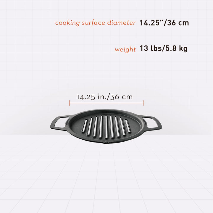 Solo Stove Gusseisen-Grillrost für Feuerschale Ranger | Grillplatte für Feuerstelle Ranger, Umbau vo