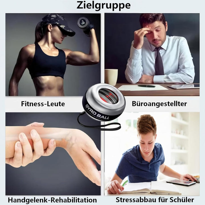 Gyroball, Handgelenktrainer-Ball,Handgelenkstärker,5-stufiger Widerstands/gyroskopischer Handtrainer