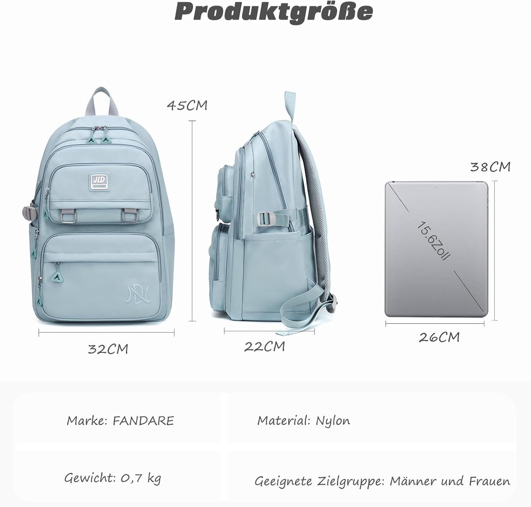 FANDARE Kinderrucksack Schulranzen Schultaschen Jungen Mädchen Schulrucksack Kinder Schultasche für