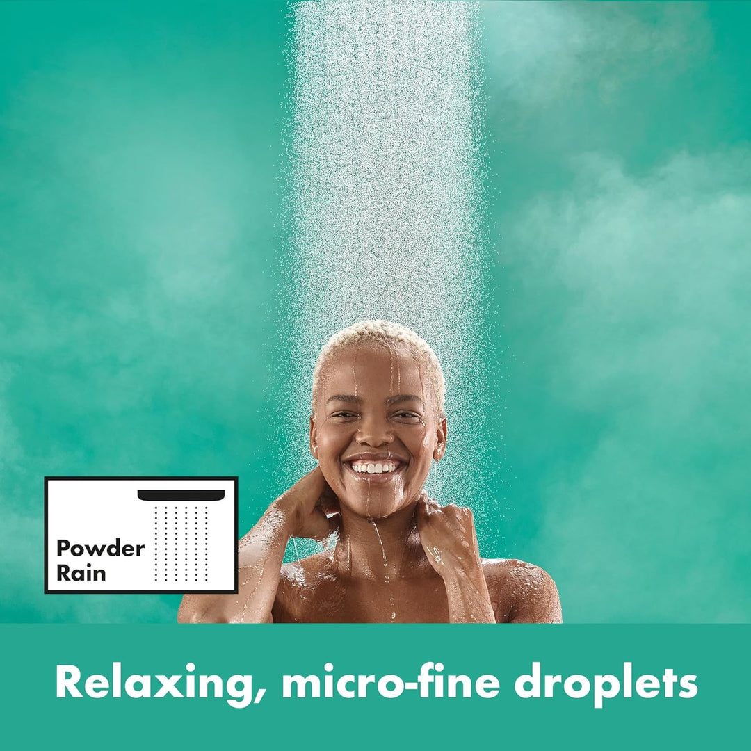 hansgrohe Kopfbrause Pulsify S, Brausekopf 260mm, Duschkopf Regendusche mit 1 Strahlart, Mattschwarz