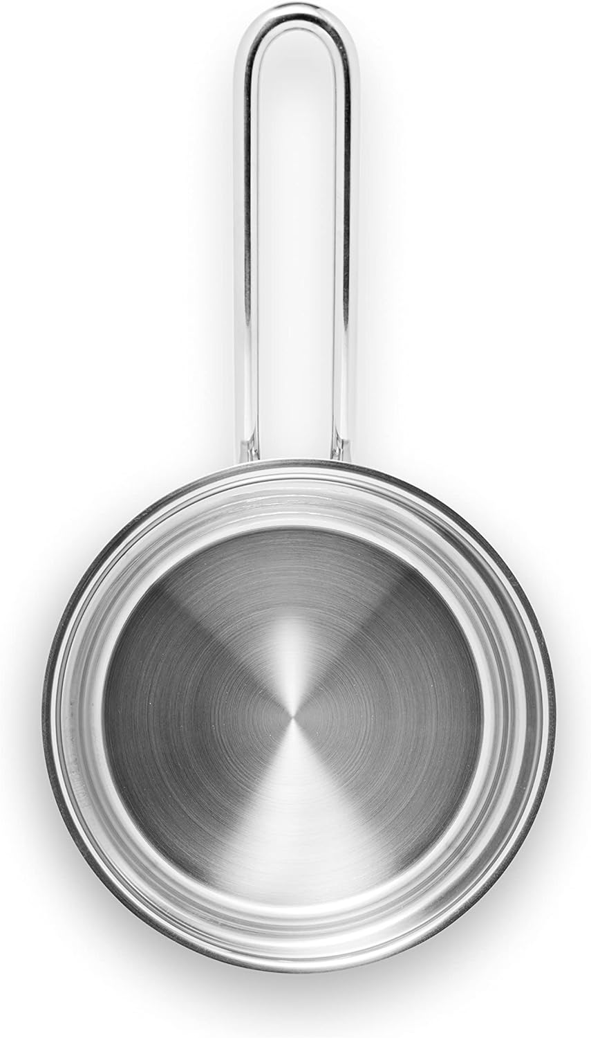 Eva Trio | Stainless Steel Kasserolle 1,8 l 16 cm |Perfekt für mittlere Aufgaben wie das Kochen von