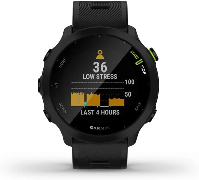 Garmin Forerunner 55 – GPS-Laufuhr mit 1,04“ Always-On-Farbdisplay, täglichen Trainingsempfehlungen,