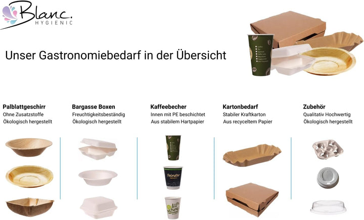 Blanc HYGIENIC Deckel für Kaffeebecher –1.000x Deckel für Einweg-Pappbecher, Ø 80 mm, geeignet für C