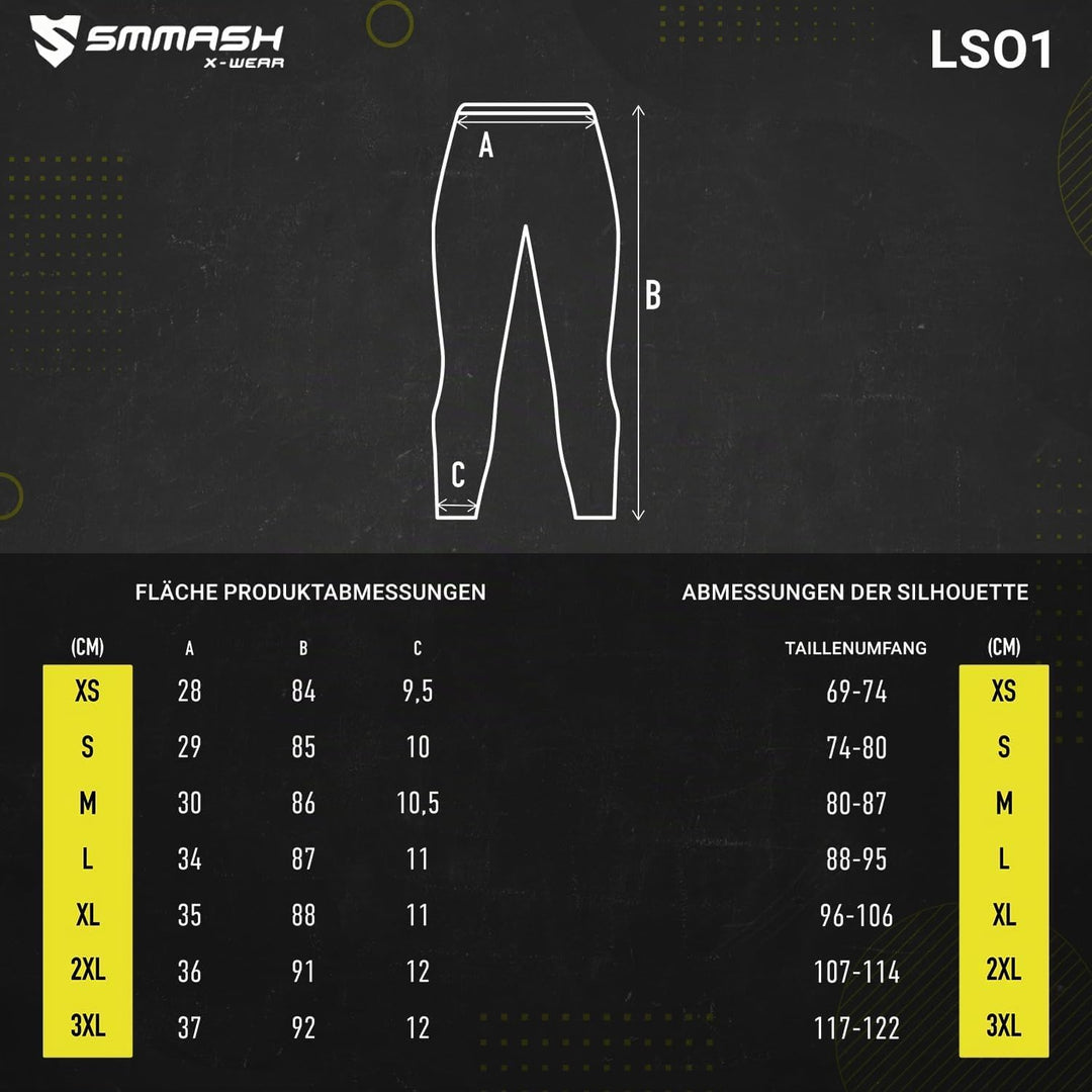 SMMASH Leggings Herren Jogginghose Sport-Leggings Lang XS Cell, XS Cell