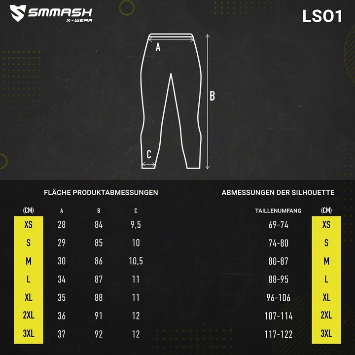 SMMASH Leggings Herren Jogginghose Sport-Leggings Lang XS Cell, XS Cell