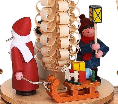 Weihnachtspyramide 1- stöckige Pyramide - Kinder Weihnacht - 23 cm - Original Erzgebirge