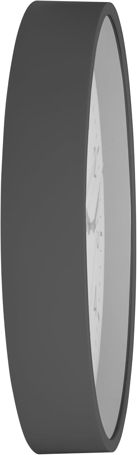 TFA Dostmann Analoge Funk-Wanduhr, 60.3550.10, höchste Genauigkeit, stilvoll, analog, Glasabdeckung,