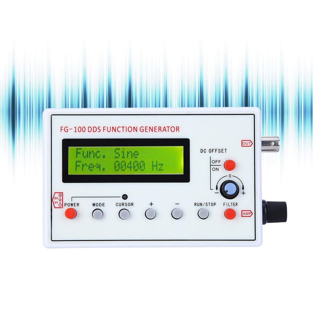BuyWeek DDS Signalgenerator, Funktionsgenerator mit USB-Kabel Sinusfrequenz 1HZ-500KHz Zähler Signal
