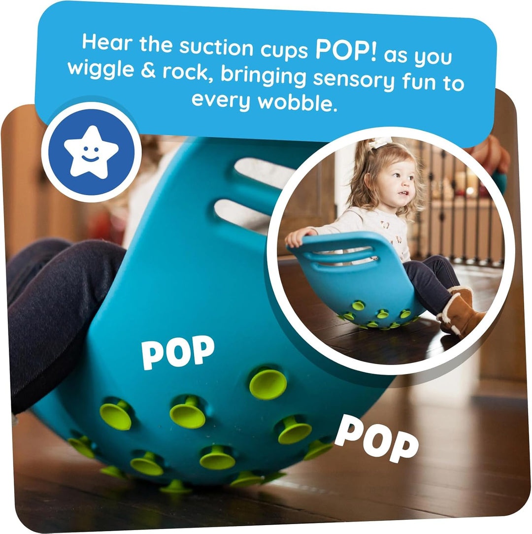 Fat Brain Teeter Popper, Wobble Balance Board, Balance Board with Popping Sounds, Kids Preschool Toy