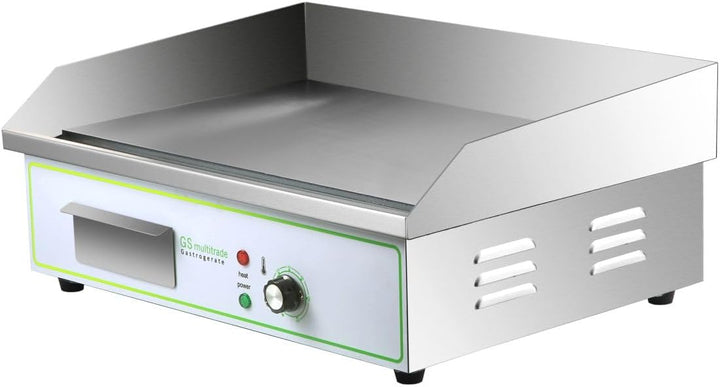 Grillplatte Elektrogrill, GS Multitrade für gleichmässig gegrilltes Fleisch. Aus Edelstahl mit glatt