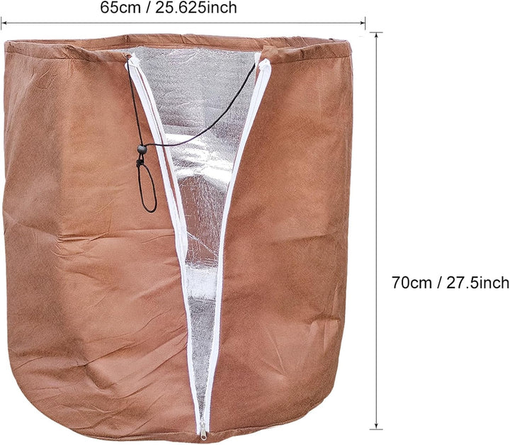 Tesmotor Thermo Topfschutz, Topfpflanzen Schutzbeutel für Pflanzen, Winter Topfschutz mit Zugband 2