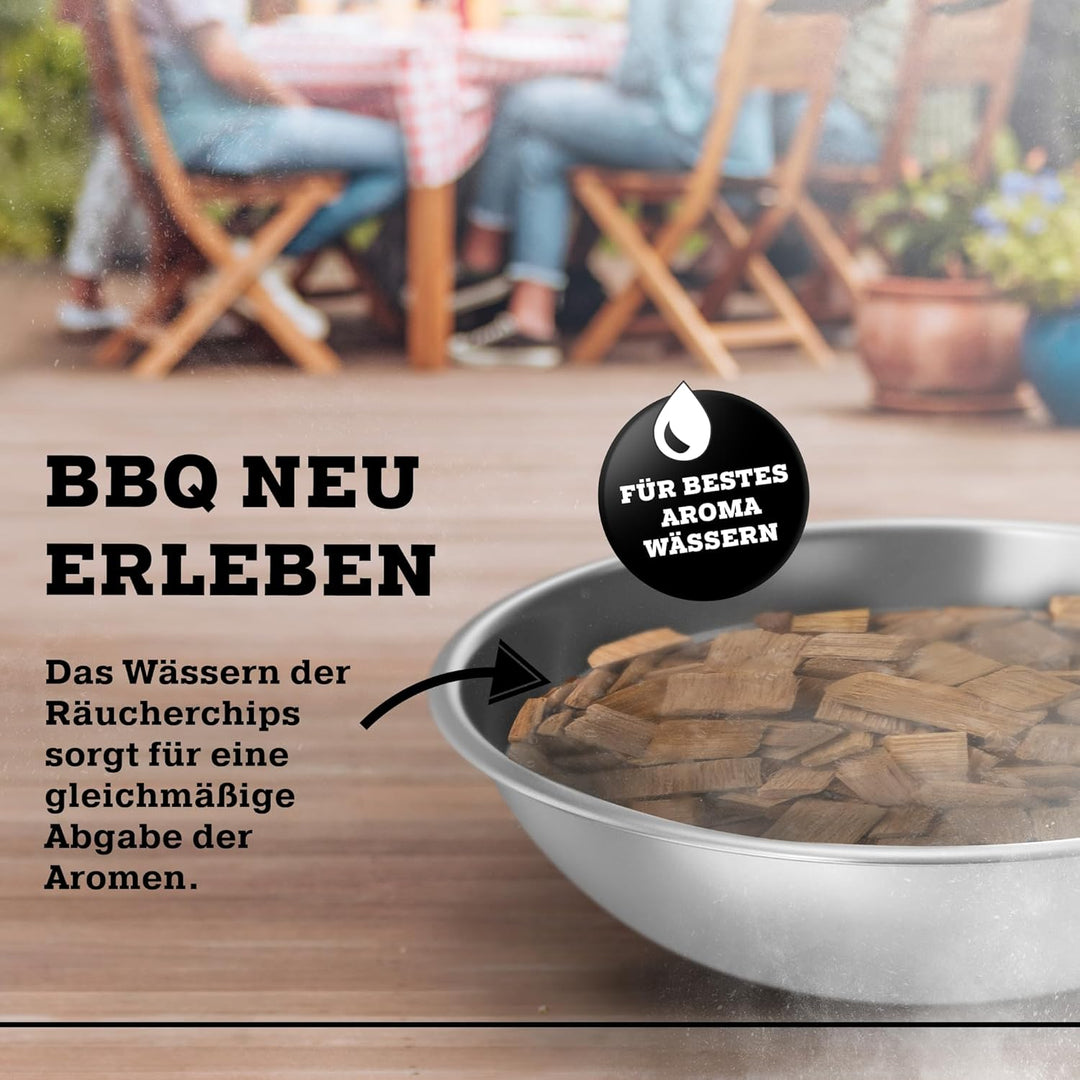 Blackforest Butchery - BBQ Räucherbox Set inkl. Räucherchips – Smokerbox aus Edelstahl – Smokergrill