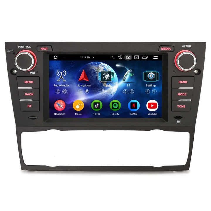 Erisin 8-Kern 4GB RAM+64GB ROM Android 14 Autoradio Bluetooth GPS Navigation für BMW 3er E90 E91 E92