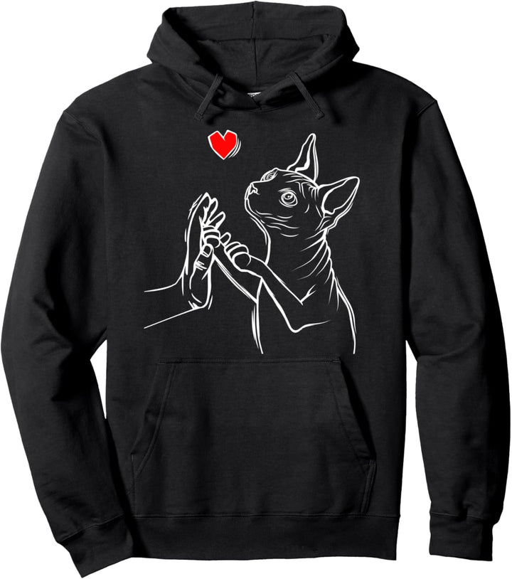 Sphynx Katze Liebe Sphinx Nacktkatze Pullover Hoodie