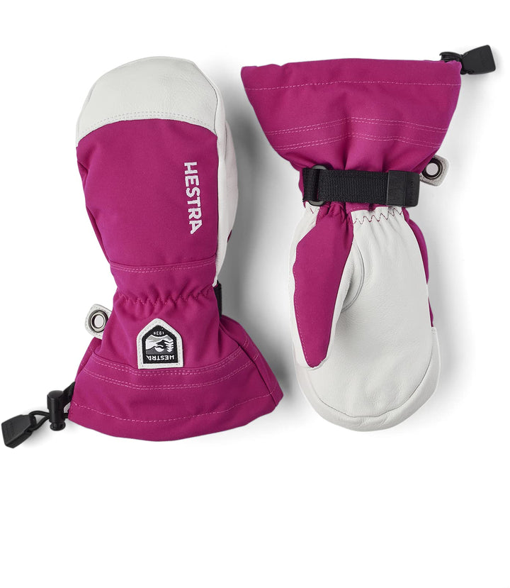 HESTRA Army Leather Heli Ski Jr. Mitt pink 4, pink 4