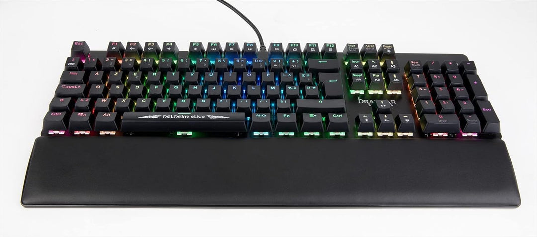 Konix Drakkar Kabelgebundene mechanische Gaming-Tastatur Helheim Elite AZERTY - Volles Anti-Ghosting
