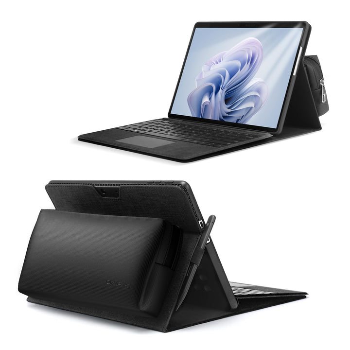 Omnpak Hülle für Microsoft Surface Pro 9 Tablet Business-Hülle, Tragetasche mit Stylus Stifthalter m