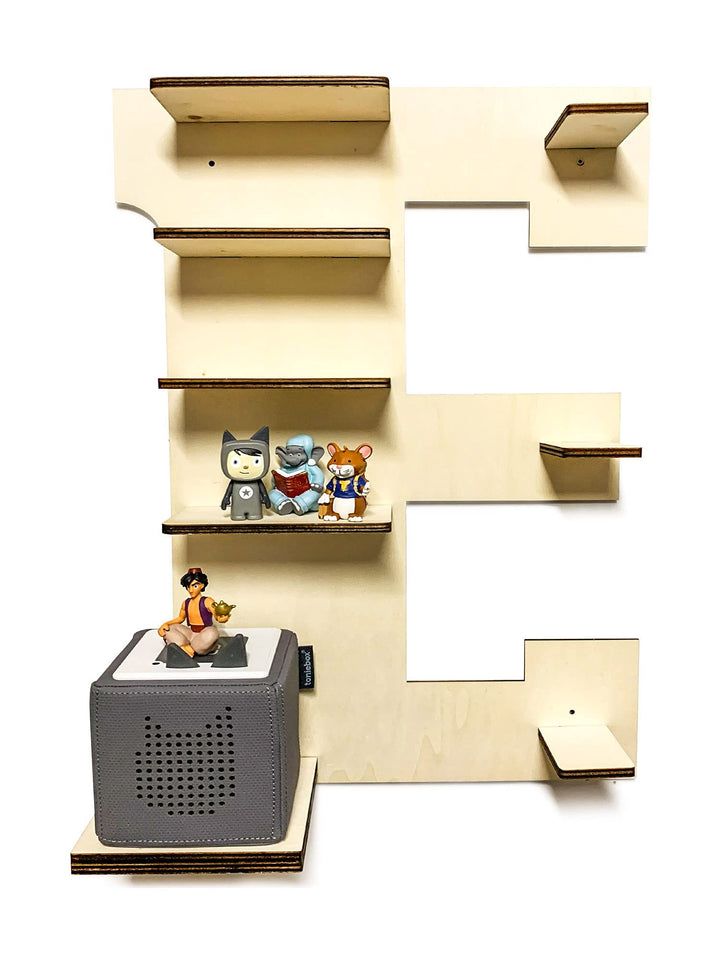 DIY Regal Buchstabe A-Z für die Musikbox passend für Toniebox Kinder Baby Zimmer zum selbst bemalen