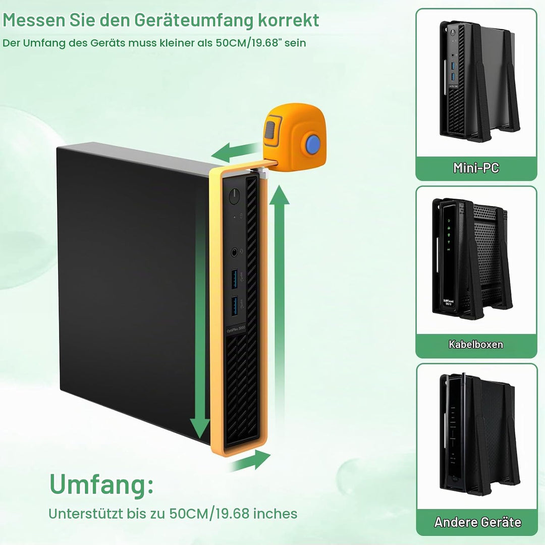 Universal Halterung für HP Dell Lenovo Mini PC Verstellbare Wand und VESA Halterung für Mini Compute