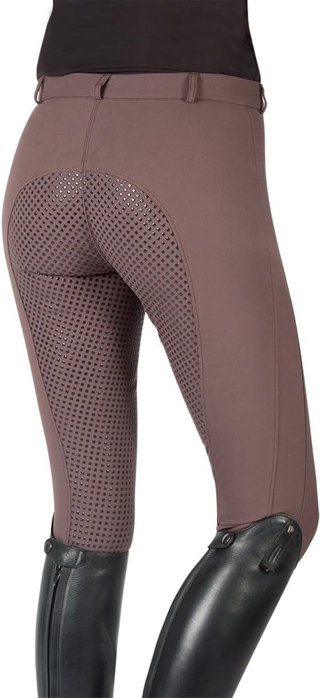 Pfiff 102235 Reithose Yasmin, Silikongrip Vollbesatz, Damenreithose, Damen 36–48 42 Braun, 42 Braun