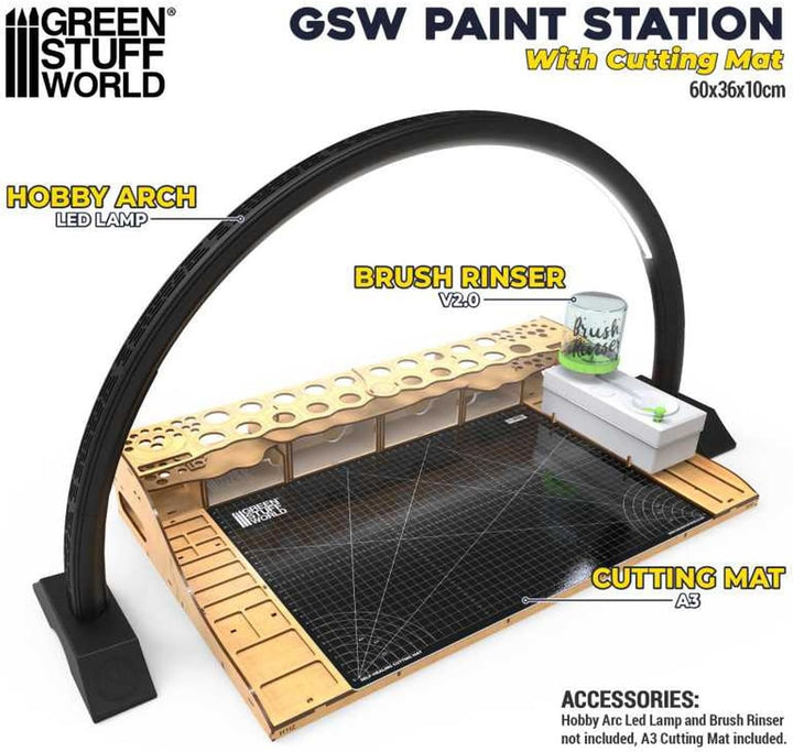 Paint Station with Cutting Mat/Stanica NA maľovanie s reznou podložkou