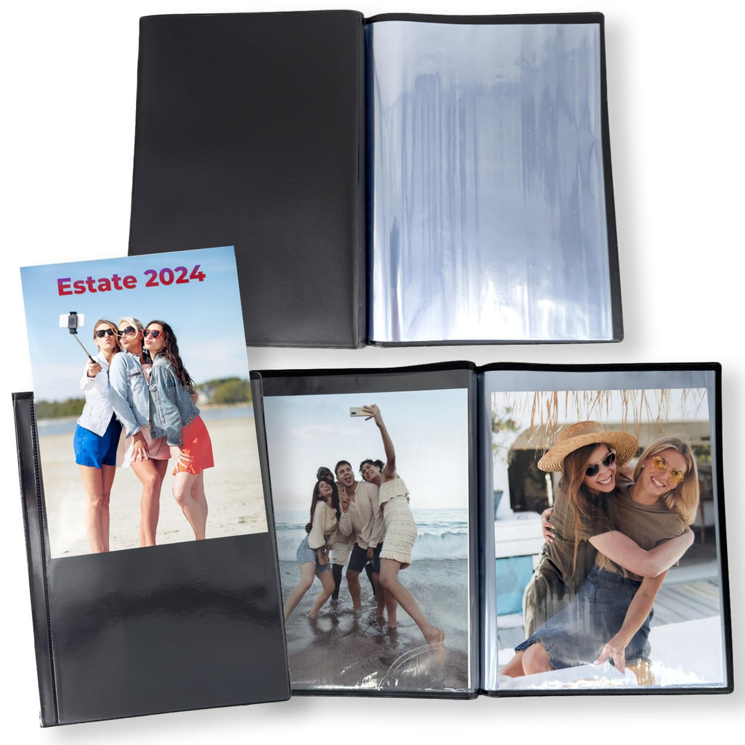 10 Stück Fotoalben Platzsparend mit personalisierbarem Softcover Fotoalbum 15x20 15x21 mit 18 Tasche