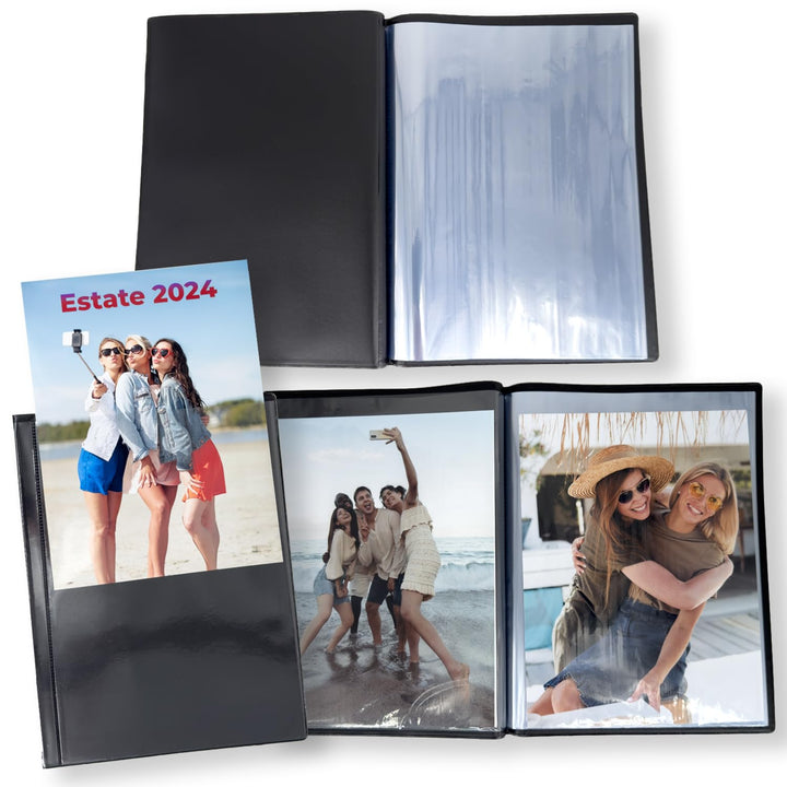 10 Stück Fotoalben Platzsparend mit personalisierbarem Softcover Fotoalbum 15x20 15x21 mit 18 Tasche