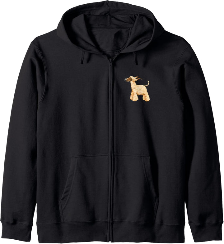 Happy Afghanischer Windhund I Afghan Hound Comic Windhunde Kapuzenjacke