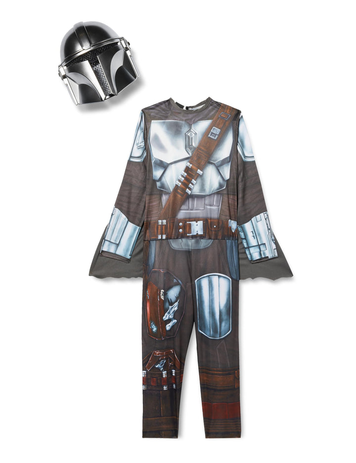 Rubies 702773-S Klassisches Kinderkostüm Mandalorian, Grau/Braun, Grösse S