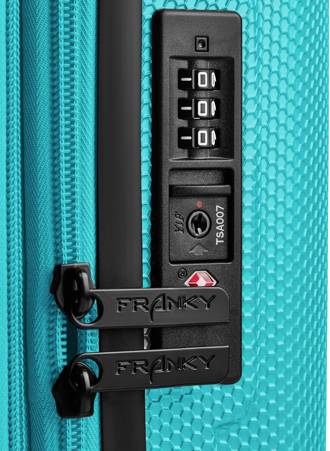 Franky Munich 4.0 Koffer gross | Hartschalen Trolley mit 4 Rollen, Kreuzpackgurt, arretierbarer Grif