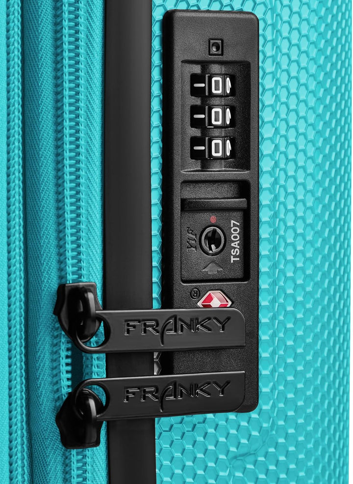 Franky Munich 4.0 Koffer gross | Hartschalen Trolley mit 4 Rollen, Kreuzpackgurt, arretierbarer Grif