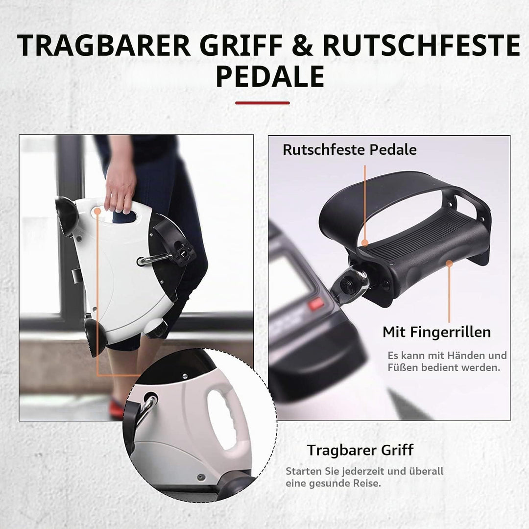 PROIRON Mini Bike Pedaltrainer mit LCD-Bildschirmanzeige, Einstellbarer Widerstand, Heimtrainer für