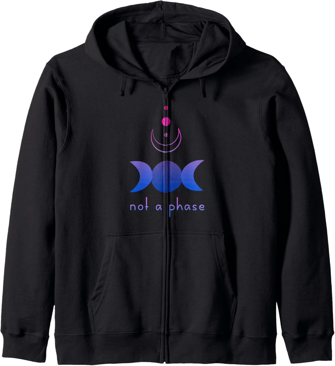 Bisexuelle Himmlische Spirituelle Keine Phase Bi Pride Moon Kapuzenjacke