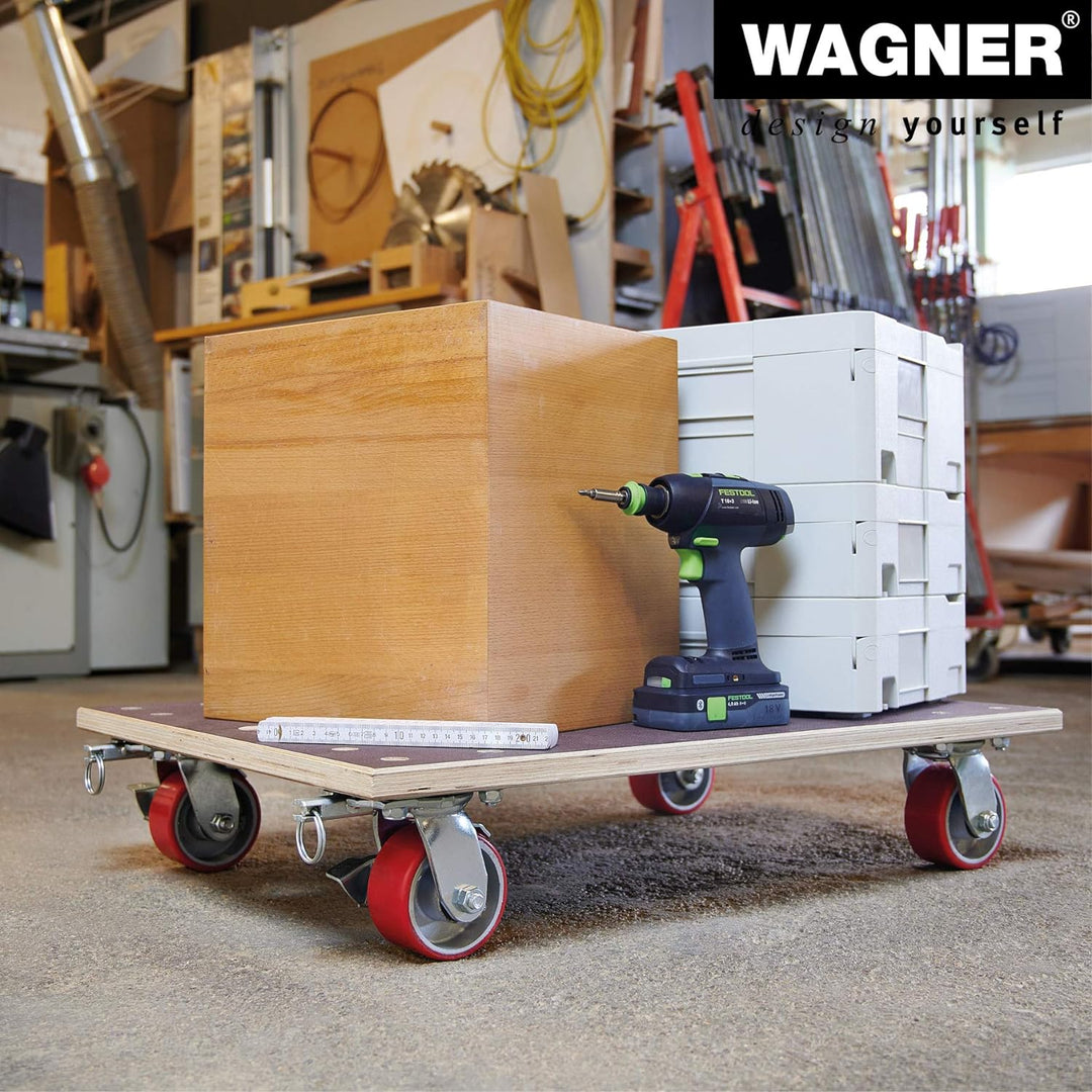 Wagner Profi-Transporthilfe MM 1348 I 78 x 59 x 16 cm - Tragkraft 1.000 kg - Multiplex - für maximal