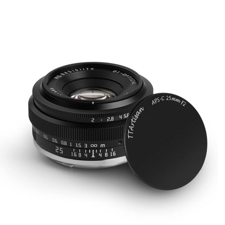 TTARTISAN 25mm F2 APS-C Objektiv, Kompatibel mit MFT M4/3 Mount Mirrorless Kamera epm1 emp2 E-PL1 E-