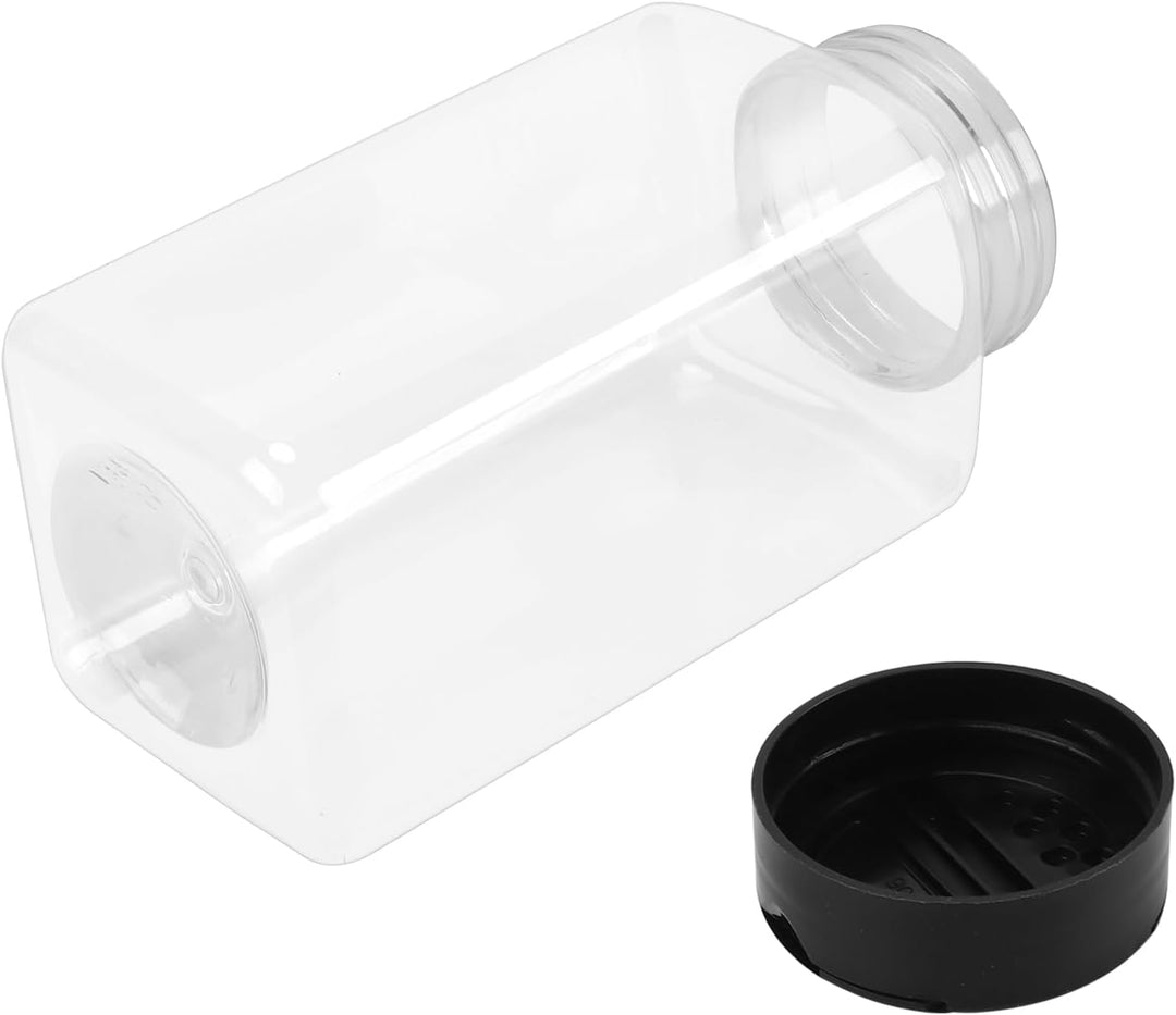 Gewürzstreuer aus Kunststoff, transparent, leer, mit Deckel, für Zucker, Salz, Kräuter, 500 ml, 8 St